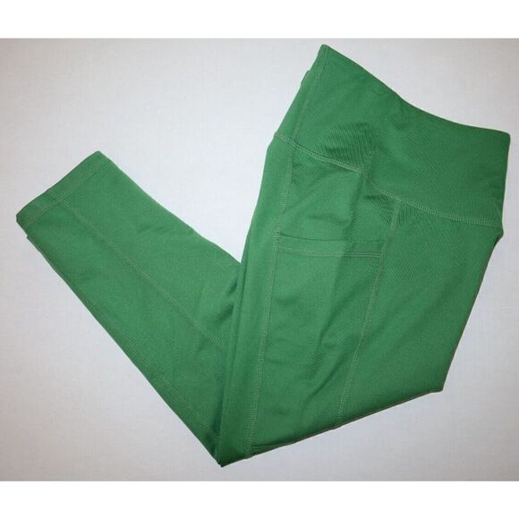 Z by Zella RK423499MI Women's Sz XS (0) Green Juniper High Waist Crop Leggings - Picture 4 of 5